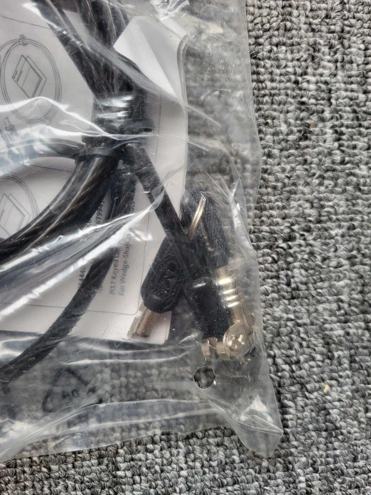 Antivol duplo Kensington N17 Dual Headed Laptop Lock chave Dell novo – photo 2